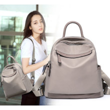 Stylish Waterproof Anti-Theft Outdoor Rucksack Plain Black Oxford Women School Bag